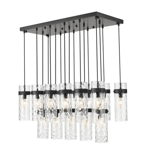 Fontaine 17 Light Linear Chandelier in Matte Black (224|7002P5-17L-MB)