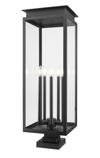 Nova Five Light Outdoor Pier Mounted Fixture in Black (224|5018PHXLS-SQPM-BK)