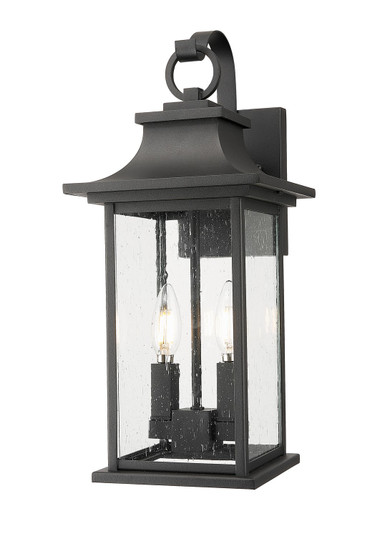 Tiberius Two Light Outdoor Wall Sconce in Black (224|5017M-BK)