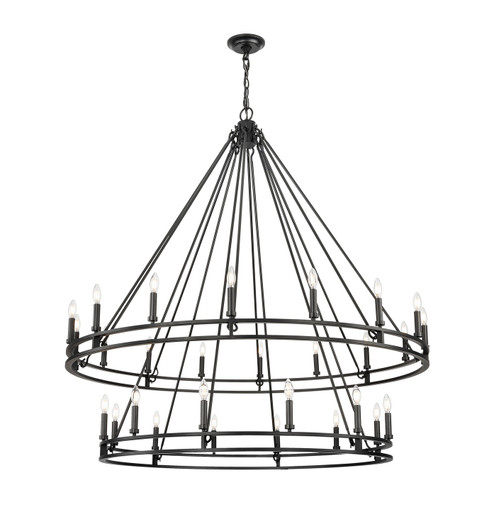 Dennison 28 Light Chandelier in Matte Black (224|4005-28MB)