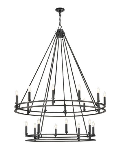 Dennison 20 Light Chandelier in Matte Black (224|4005-20MB)