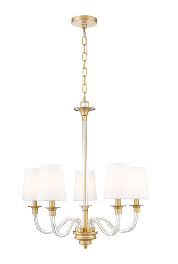 Katerina Five Light Chandelier in Rubbed Brass (224|1950-5RB)