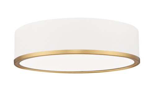 Bradley LED Flush Mount in Matte White + Modern Gold (224|1018F16-MW-MGLD-LED)