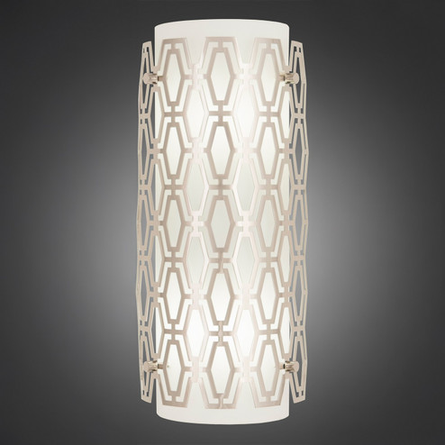 Marcel Two Light Wall Sconce in Polished Nickel, Frosted Cased White Glass (165|S202)
