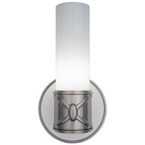 Chase One Light Wall Sconce in Polished Nickel w/Polished Cased White Glass Shade (165|S1978)