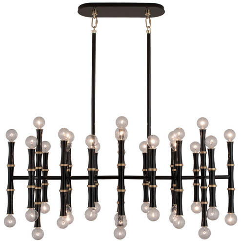 Kane 42 Light Pendant in Obsidian w/Modern Brass (165|OS77)