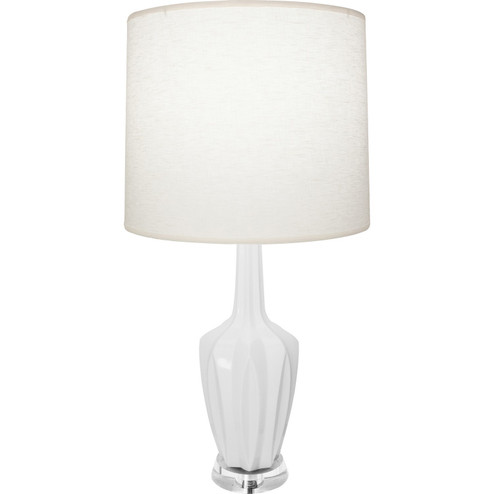 Small Emma One Light Accent Lamp in Daisy Glazed Ceramic w/Polished Nickel (165|DY35)