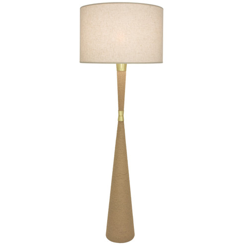 Hatteras One Light Floor Lamp in Natural Rope w/Modern Brass (165|478X)