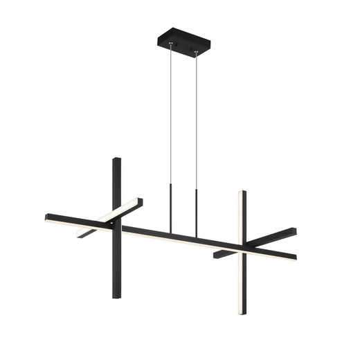 Crosley Four Light Pendant in Matte Black (423|C38944MB)