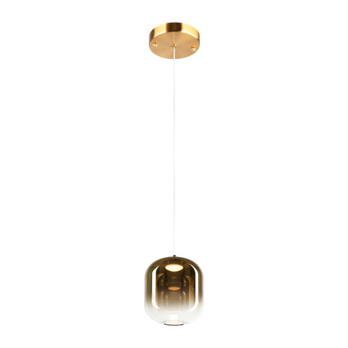 Refrax One Light Pendant in Aged Gold Brass (423|C37401AGAG)