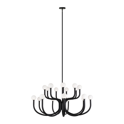 Joelle 18 Light Chandelier in Matte Black (423|C34218MBOP)