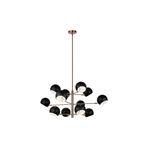 Orb 12 Light Chandelier in Matte Black (423|C31712MBAG)