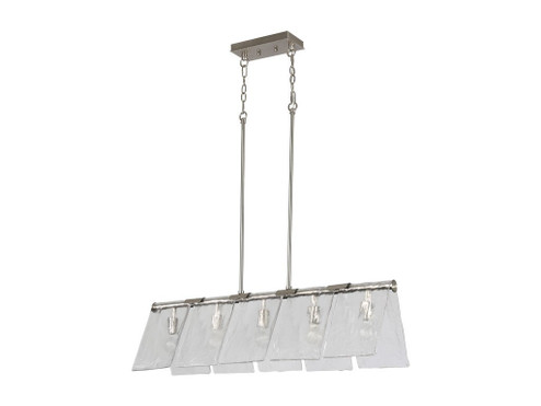 Serenity Five Light Linear Pendant in Pewter (62|6072-LP PW-HWG)