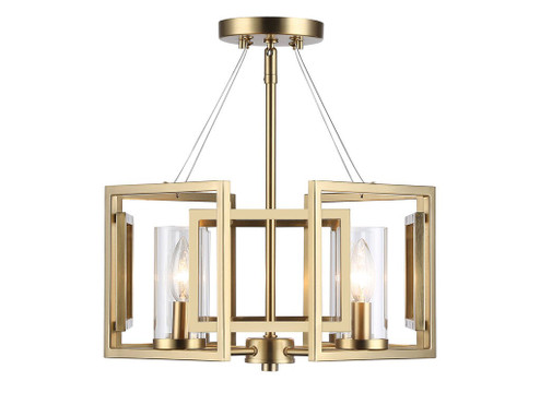 Marco Four Light Semi-Flush Mount in Brushed Champagne Bronze (62|6068-SF BCB)