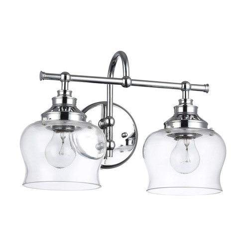 Daphne Two Light Vanity in Chrome (62|3610-BA2 CH-CLR)