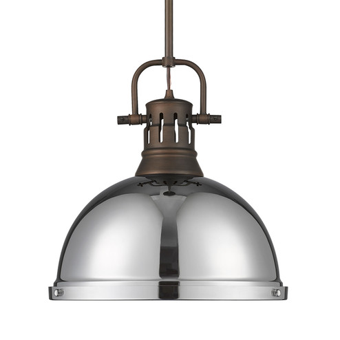 Duncan One Light Pendant in Rubbed Bronze (62|3604-L RBZ-CH)