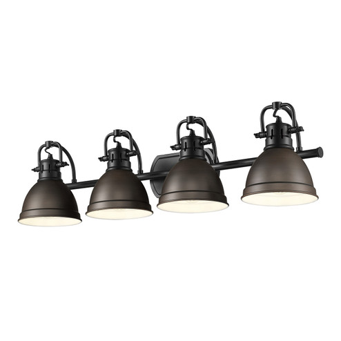 Duncan Four Light Vanity in Matte Black (62|3602-BA4 BLK-RBZ)
