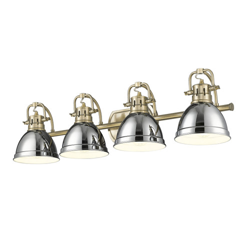 Duncan Four Light Vanity in Aged Brass (62|3602-BA4 AB-CH)