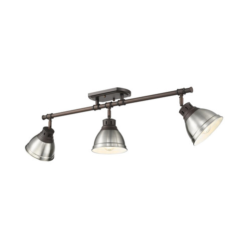 Duncan Three Light Semi-Flush Mount in Rubbed Bronze (62|3602-3SF RBZ-PW)