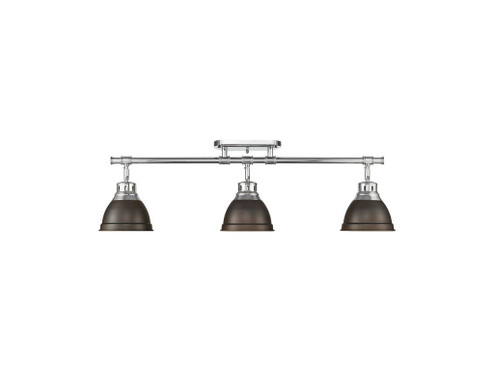 Duncan Three Light Semi-Flush Mount in Chrome (62|3602-3SF CH-RBZ)