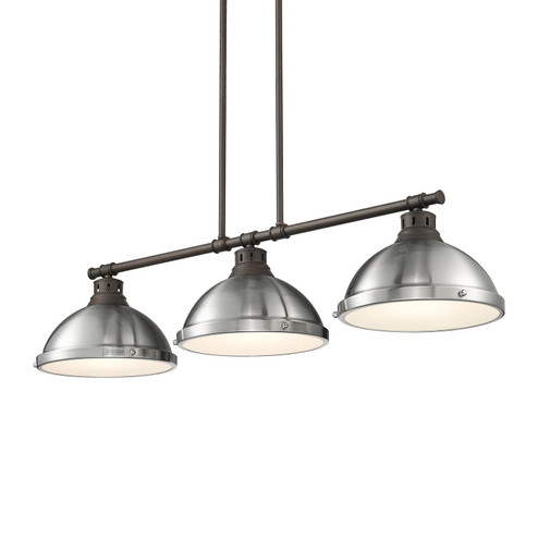 Duncan Three Light Linear Pendant in Rubbed Bronze (62|3602-3LP RBZ-PW)