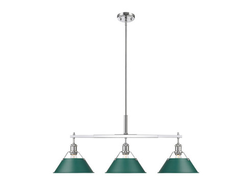 Orwell Three Light Linear Pendant in Chrome (62|3306-LP CH-GN)