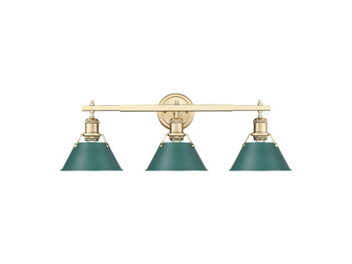 Orwell Three Light Vanity in Brushed Champagne Brass (62|3306-BA3 BCB-GN)