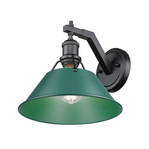 Orwell One Light Wall Sconce in Matte Black (62|3306-1W BLK-GN)