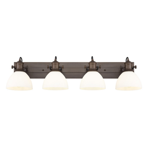 Hines Four Light Vanity in Rubbed Bronze (62|3118-BA4 RBZ-OP)