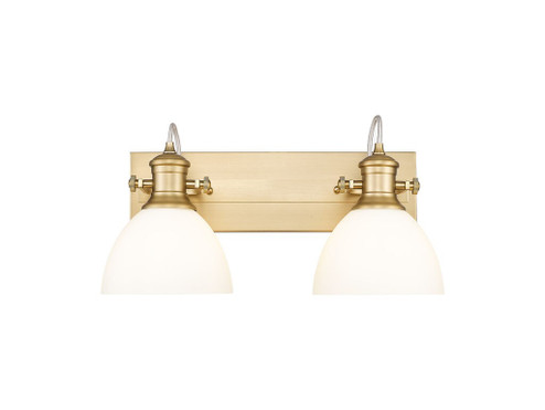 Hines Two Light Vanity in Brushed Champagne Brass (62|3118-BA2 BCB-OP)