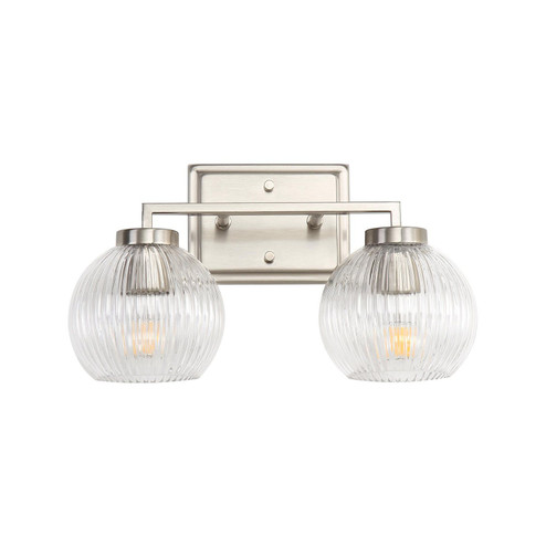 Elliott Two Light Bath Vanity in Pewter (62|3094-BA2 PW-RIB)
