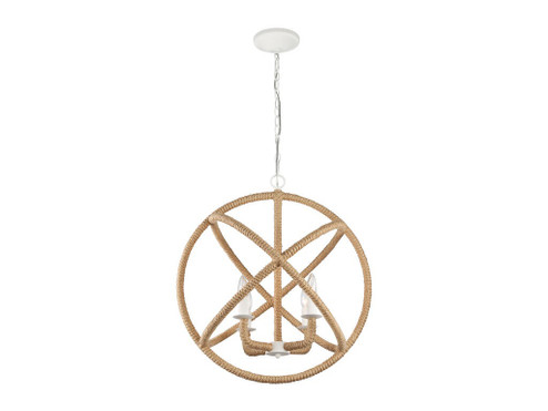Marina Four Light Chandelier in Natural White (62|0868-4 NWT)