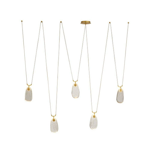 Melt LED Chandelier in Antique Brass (314|GADLC01)