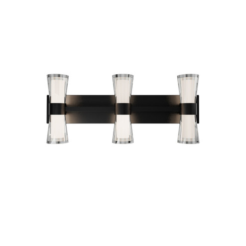 Hourglass LED Wall Sconce in Black (34|WS-91524-30-BK)