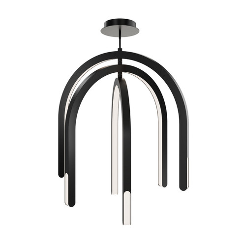 Helmet LED Pendant in Black (34|PD-93534-30-BK)
