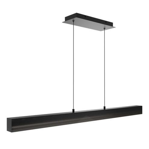 Grille LED Pendant in Black (34|PD-57548-30-BK)