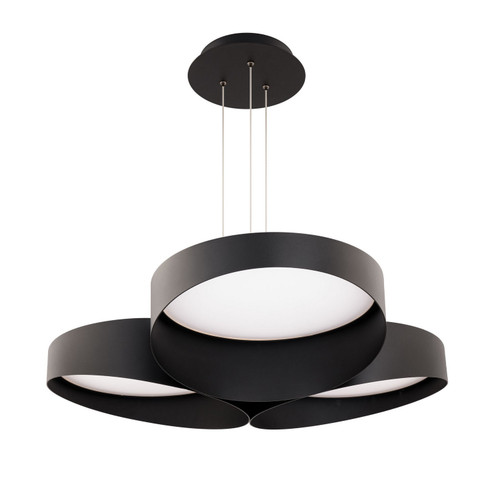 Triolet LED Pendant in Black (34|PD-54536-35-BK)