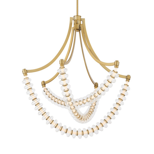 Pearl LED Chandelier in Legacy Brass (7|5646-732-L)