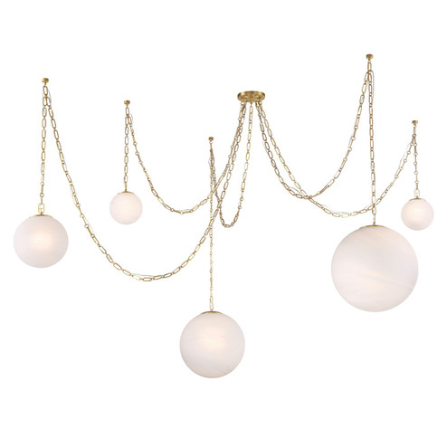 Marbelle Five Light Pendant in Legacy Brass (7|5219-732)