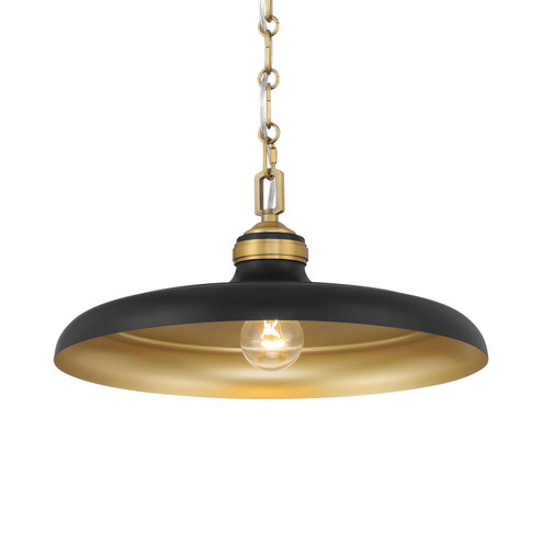 Crowne One Light Pendant in Dark Matte Black (7|3935-876)