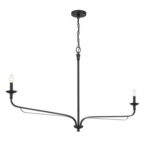 Velena Two Light Chandelier in Dark Matte Black (7|3825-899)