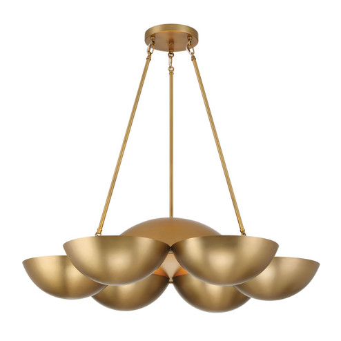 Ivy Lane Six Light Chandelier in Legacy Brass (7|3756-732)