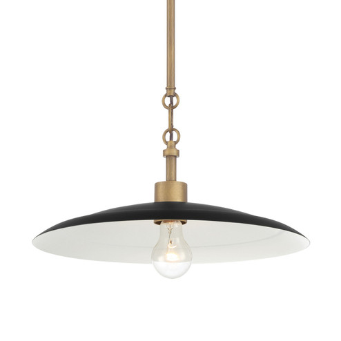 York One Light Pendant in Dark Matte Black (7|296-858)