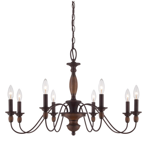 Holbrook Eight Light Chandelier in Tuscan Brown (10|HK5008TC)