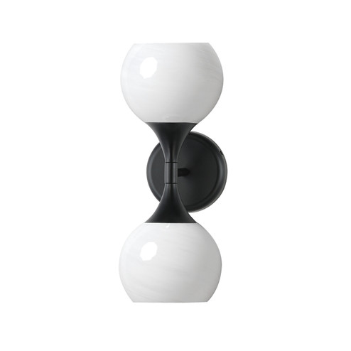 Neve Two Light Wall Sconce in Black (16|21222MRBK)