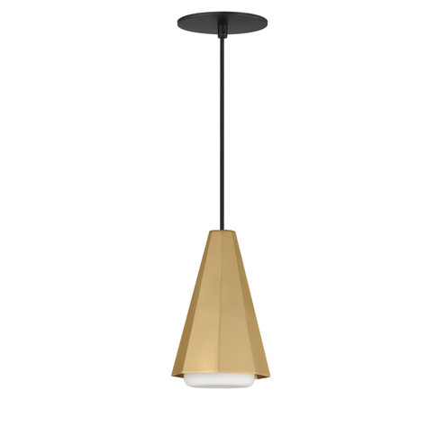Rizzo One Light Pendant in Black / Antique Brass (16|10811SWBKAB)
