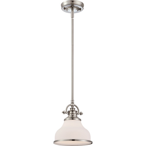Grant One Light Mini Pendant in Brushed Nickel (10|GRT1508BN) Grant One Light Mini Pendant in Brushed Nickel (10|GRT1508BN)