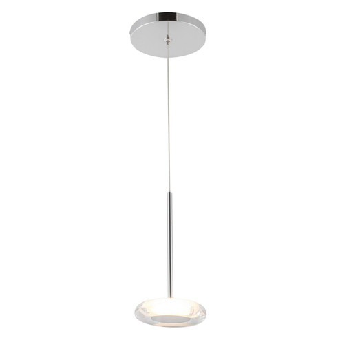 Stephord LED Pendant in Chrome/Clear Glass (347|PD97204-CH/CL)