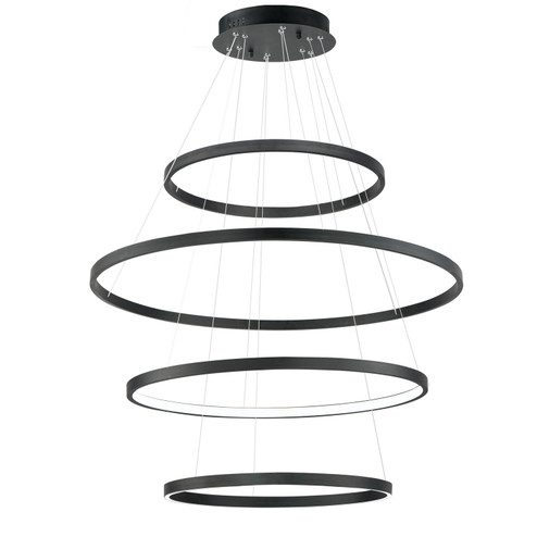 Groove 5CCT LED Pendant in Black (86|E52729-BK)