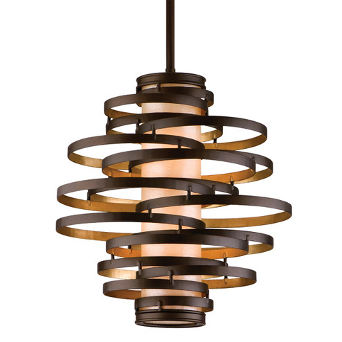 Vertigo Two Light Pendant in Bronze Leaf/Gold Leaf (68|113-42-BRL/GL)